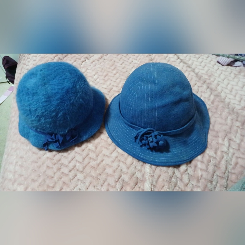 Royal Blue Vintage Women's Dressier Hats